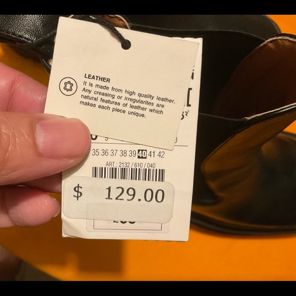 Zara Black Leather Chelsea Boot Size 9/40, NWT - NWOB - Picture 11 of 16